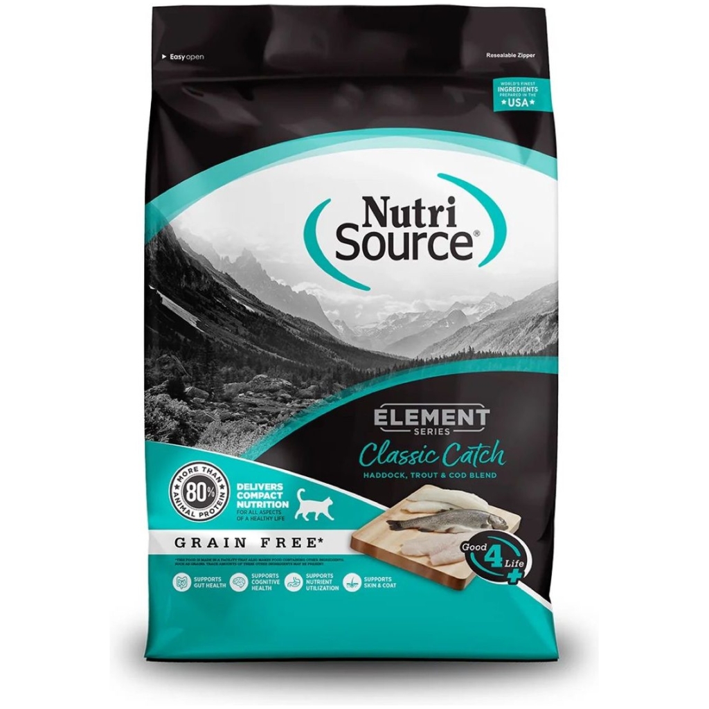 NutriSource Element Series Classic Catch Recipe Dry Cat Food, 11 lb