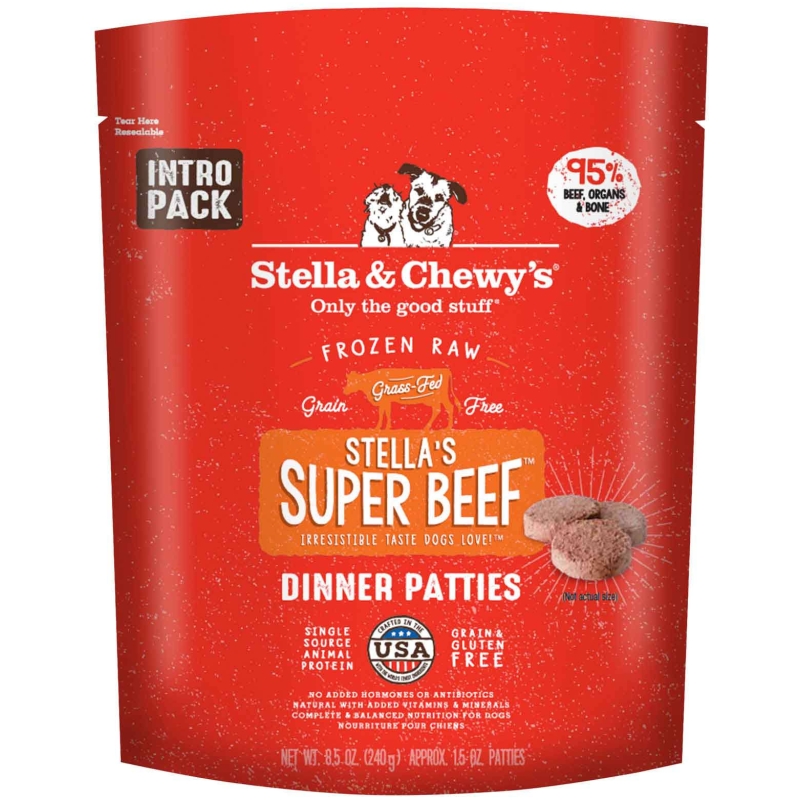 Stella & Chewy's Frozen Patties W/Super Beef 8.5oz