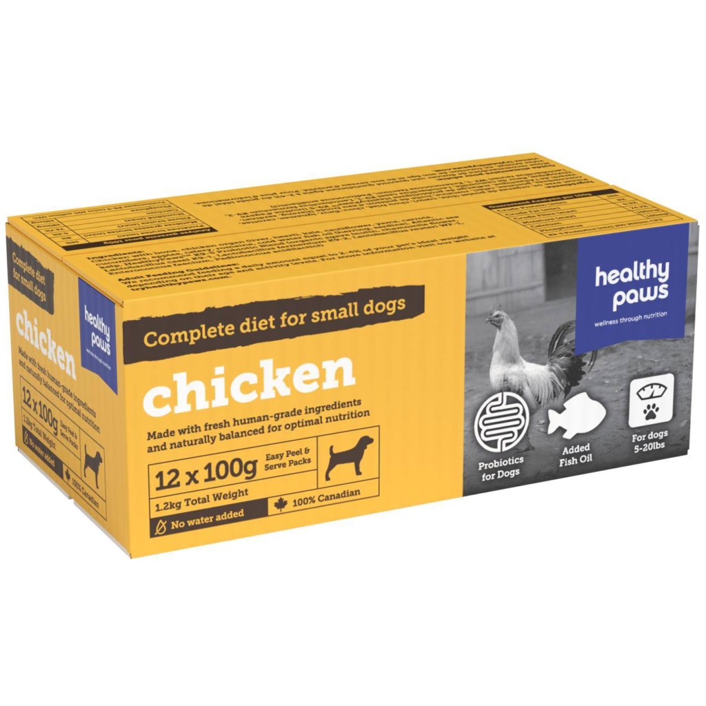 Healthy Paws Complete Dinner Chicken  12 x 100g 1.2KG