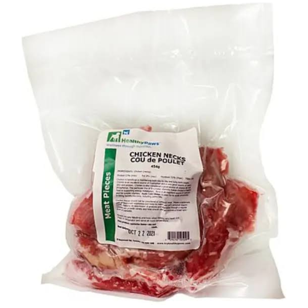Healthy Paws Chicken Necks Dog Treats, 1-lb