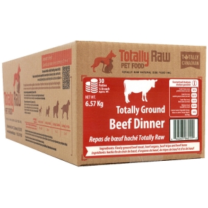 Totally Raw Pet Food Beef Dinner Patties 30ct 6.57kg
