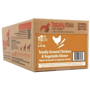 Totally Raw Pet Food Chicken & Vegetable 30ct 6.42kg