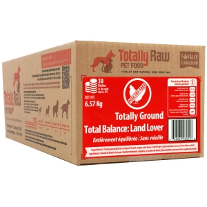 Totally Raw Pet Food Land Lover Patties 30ct 6.57kg