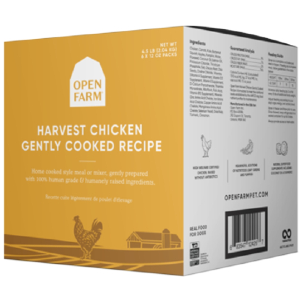 Open Farm Gently Cooked Chicken, 4.5 lbs 6 x 12oz