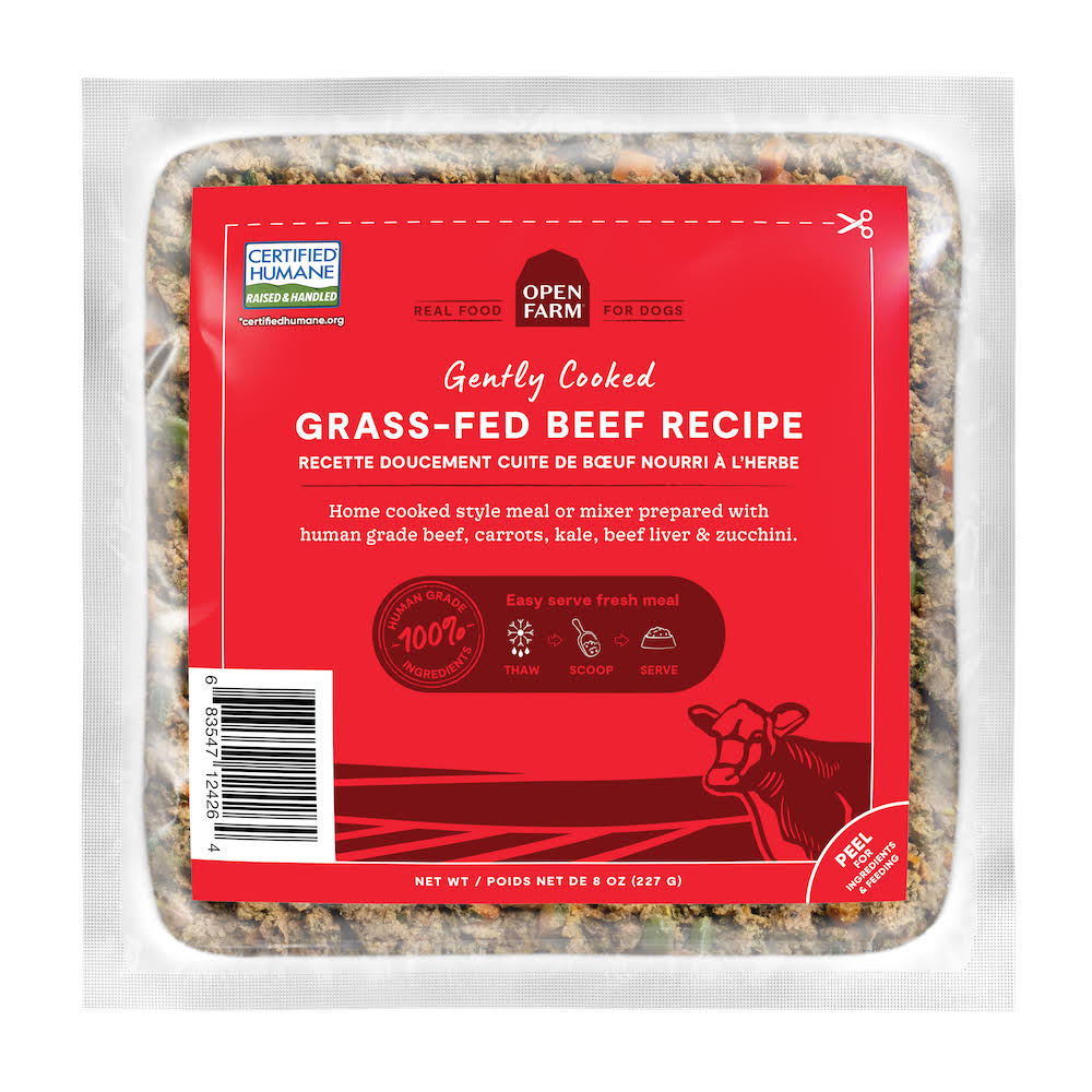 Open Farm Grass-Fed Gently Cooked Beef Dog Food 4.5lbs 6 x 12oz - Image 2