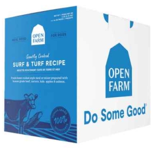 Open Farm Surf & Turf Gently Cooked Recipe Frozen Dog Food 6lb -6 x16oz