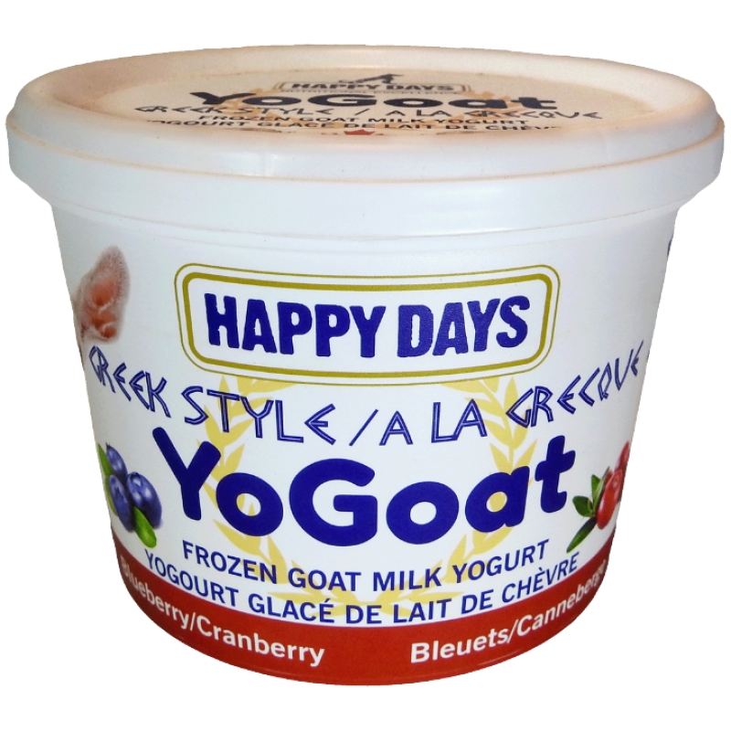 Happy Days YoGoat Blueberry + Cranberry 475g