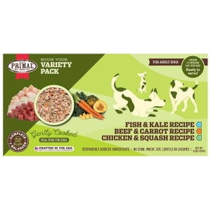 Primal Pet Foods Frozen Gently Cooked Beef & Carrot Recipe Dog Food - 8-oz