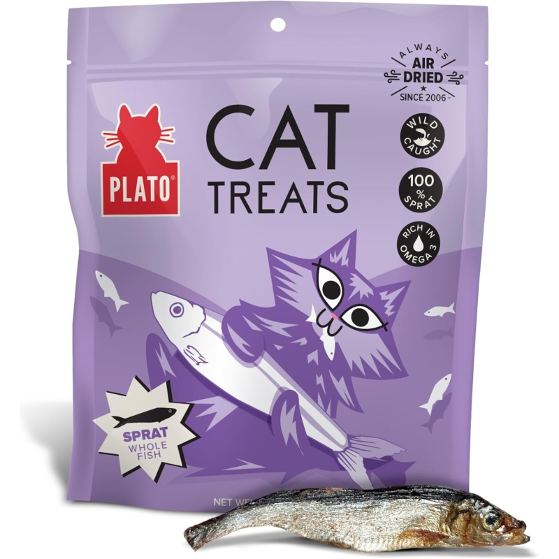 Plato Air Dried Cat Treats - Baltic Sprat