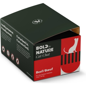 Bold By Nature Beef Patties Cat Food  16 x 3oz 3 Lb