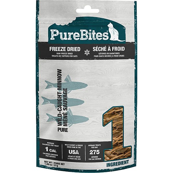 PureBites Freeze Dried Minnow Cat Treats 31g