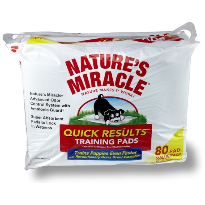 Nature's Miracle Quick Results Training Pads, 80 Pads
