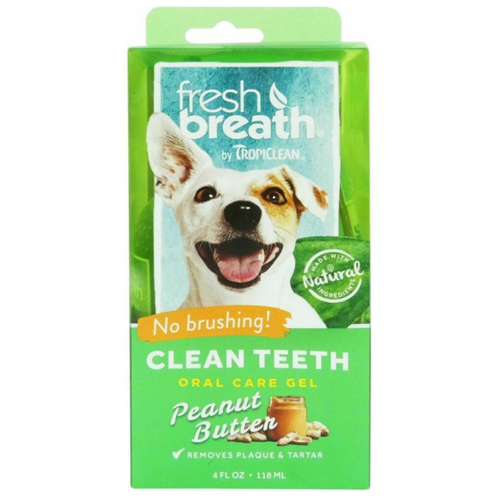 Tropiclean Fresh Breath Oral Care Gel Peanut Butter 118ml