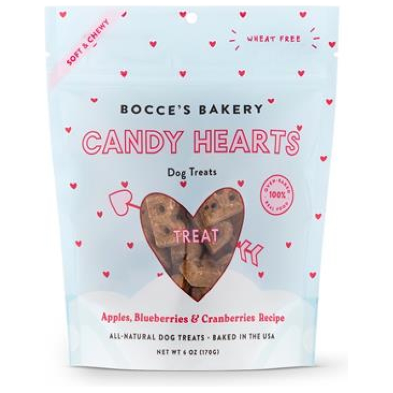 Bocce's Bakery Valentine's Day: Candy Hearts Soft & Chewy Treats 6oz
