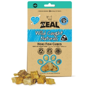 Zeal Free Range Naturals Hoki Fish Cubes Dog Cat Treat 125g