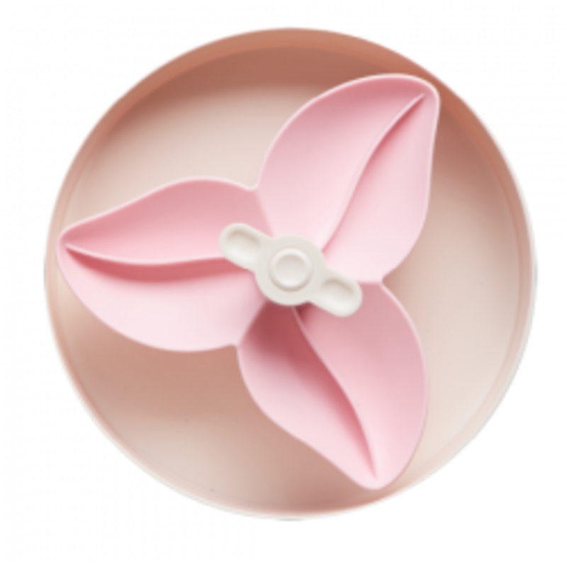 PetDreamHouse  Spin Slow Feeder Bowl Bougainvillea Pink