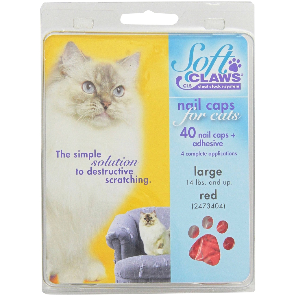 Soft Claws Red Cat Nail Caps