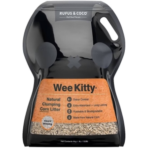 Wee Kitty Rufus & Coco Flushable Clumping Corn Cat Litter