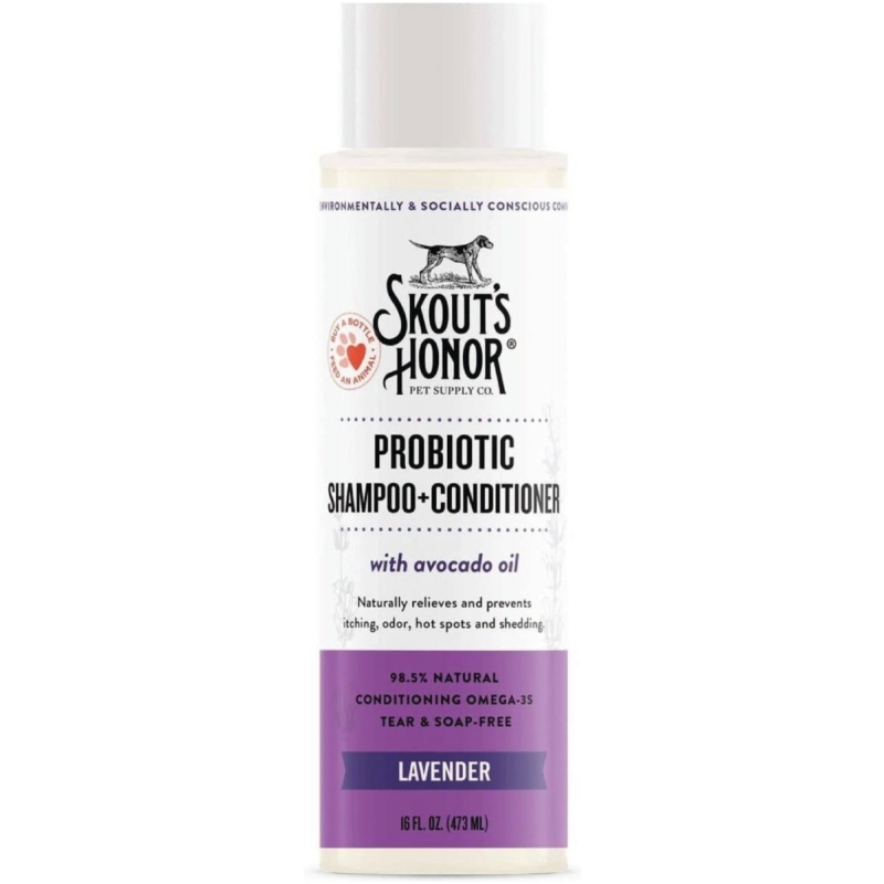 Skout's Honor Probiotic Shampoo + Conditioner Lavender 16 Oz