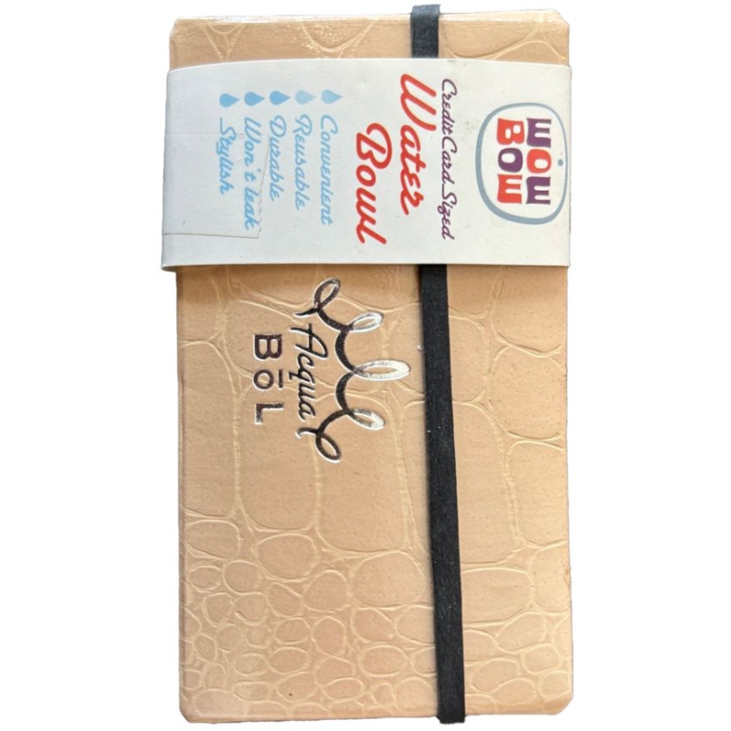 Wow-Bow collapsible, and leak-proof Bowl - Tan