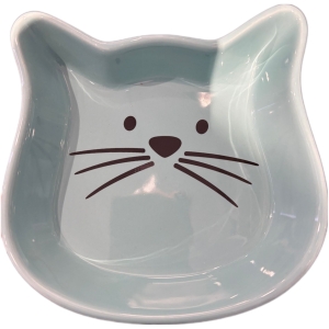 Cat Face - Blue bowl