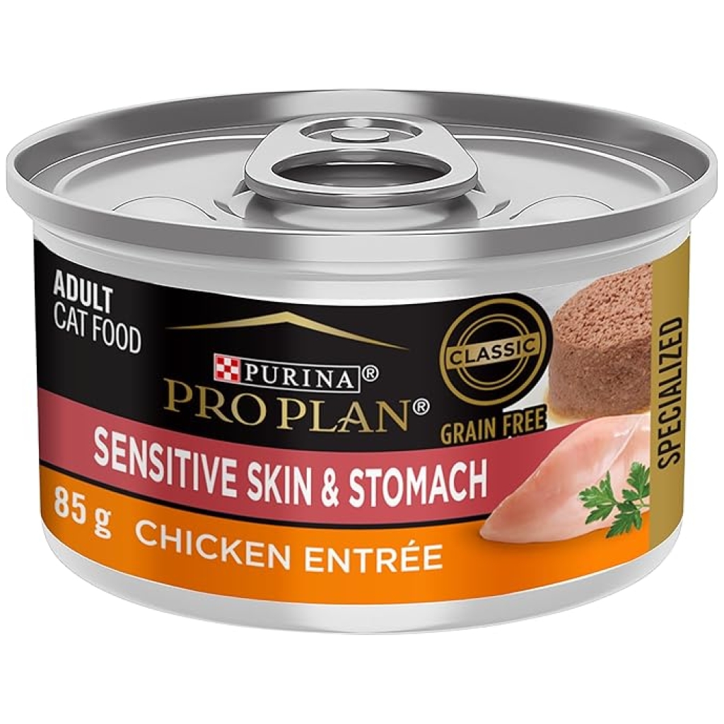 Purina Pro Plan Sensitive Skin & Stomach Wet Cat Food – Chicken Entrée (85 g)