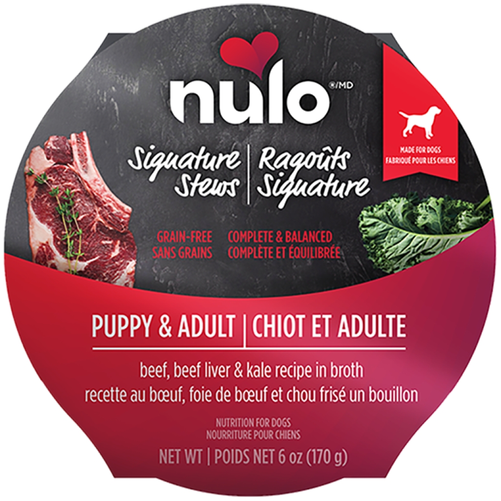 Nulo - Dog Beef, Beef Liver, & Kale Signature Stew For Puppies & Adult Dogs ( 6 oz)