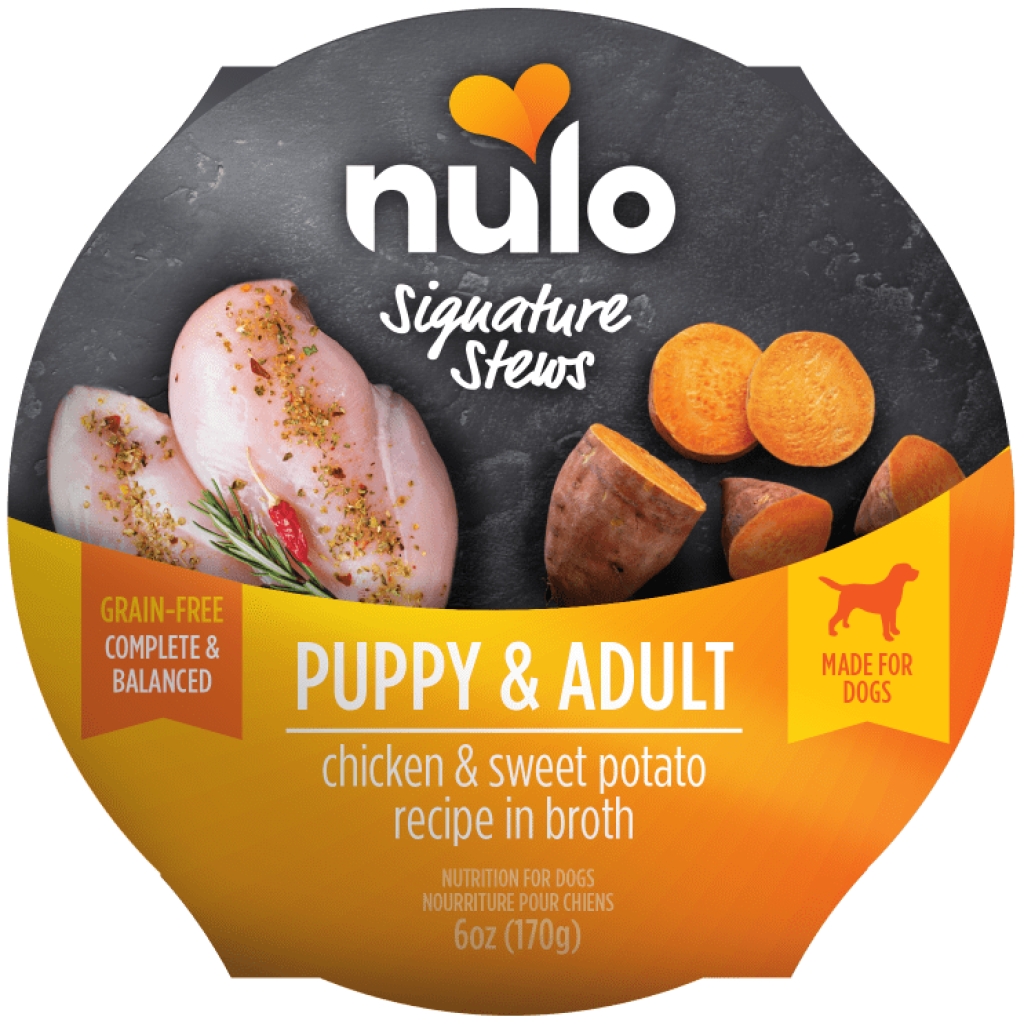 Nulo - Dog Chicken & Sweet Potato in Broth Signature Stew  For Puppies & Adult Dogs (6 oz)