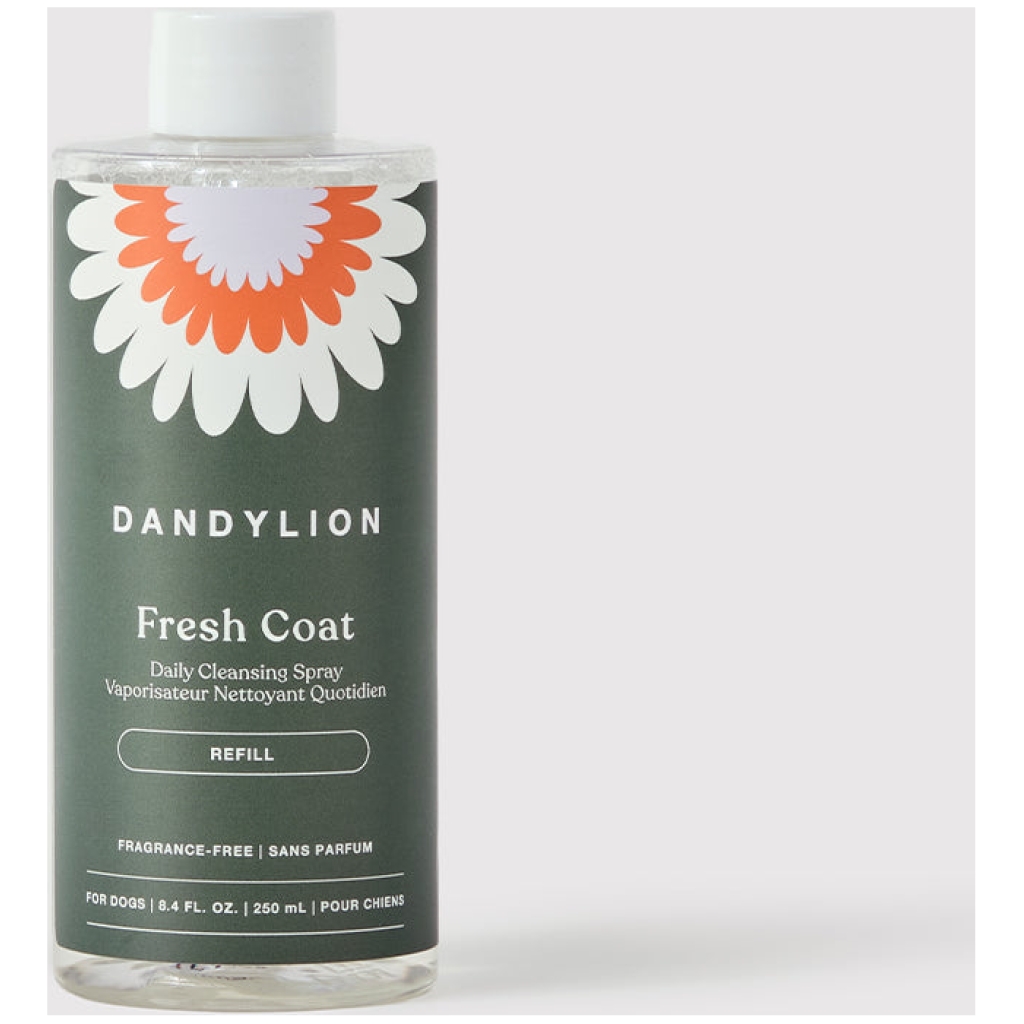 Dandylion Fresh Coat Daily Cleansing Spray – Refill (Waterless No-Rinse Shampoo 250mL)
