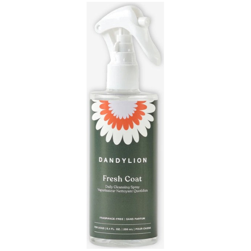 Dandylion Fresh Coat Waterless No-Rinse Shampoo – Daily Spraying (250 mL)