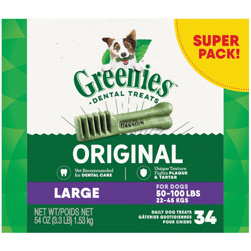 Greenies Original Dental Dog Treats – Large (1.53 kg)